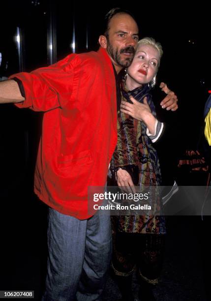 Cyndi Lauper and guest during Party for Elton John Concert at Madison Square Garden at El Morocco in New York City, New York, United States.