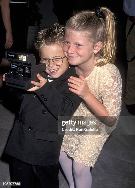 Jonathan Lipnicki and sister Alexis Lipnicki during CBS Summer TCA Press Tour at Ritz-Carlton Hotel in Pasadena, California, United States.