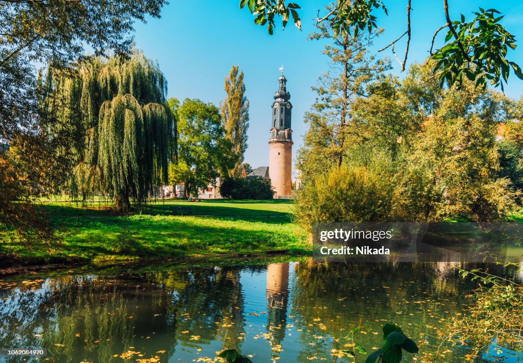 Stadt-Schloss und Park in Weimar, Deutschland