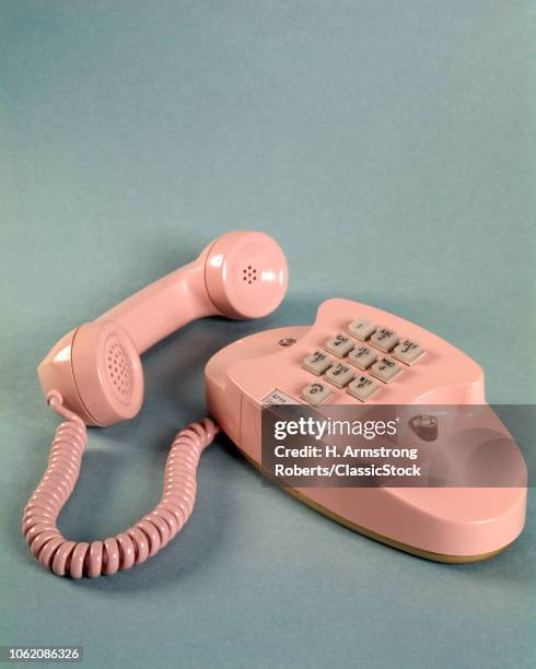 1950s 1960s PINK PRINCESS PHONE RECEIVER OFF THE HOOK INTRODUCED BY AT&T IN 1959