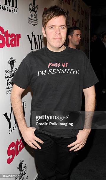 Perez Hilton arrives to the Star Magazine Celebration of the Young Hollywood Issue at Apple Lounge in West Hollywood, CA on March 11, 2009.