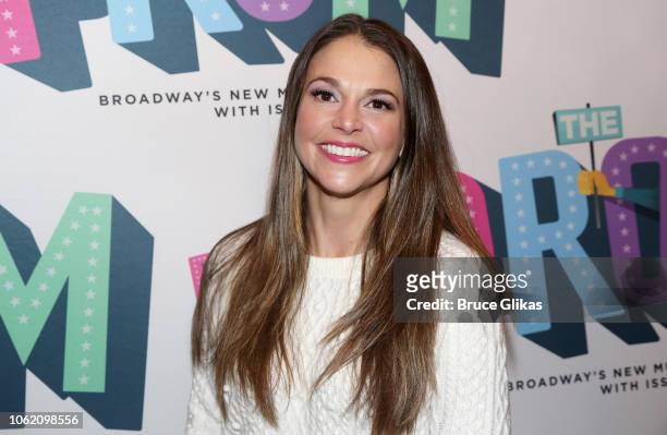 Sutton Foster poses at the opening night of the new musical "The Prom" on Broadway at The Longacre Theatre on November 15, 2018 in New York City.