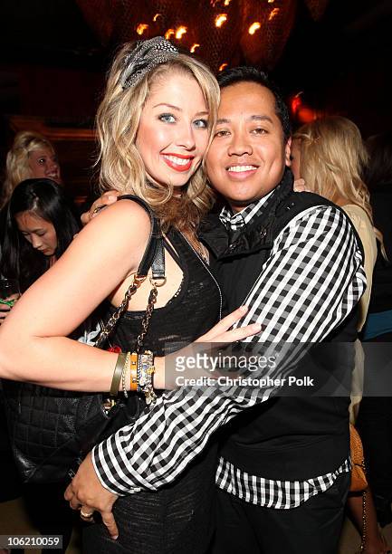 Holly Montag and Rembrandt Flores during Rembrandt FloresO Birthday Celebration at Nobu in Los Angeles, CA on April 8, 2009