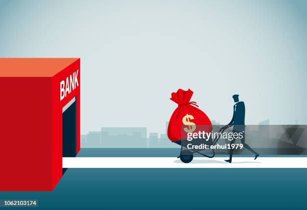 savings - rich house cartoon stock illustrations
