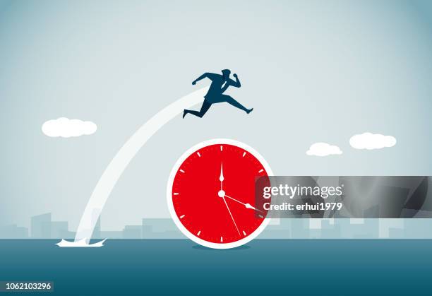 ilustraciones, imágenes clip art, dibujos animados e iconos de stock de zancadas - contrarreloj refranes