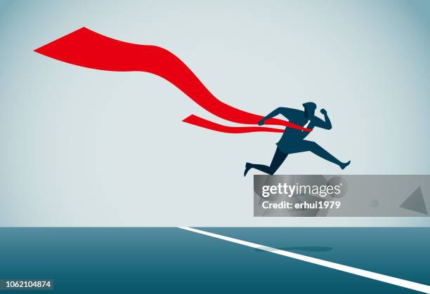 finish line - crossing finish line stock illustrations