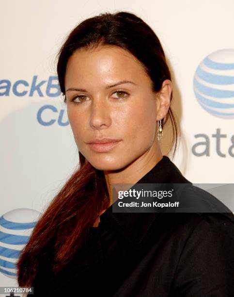 Rhona Mitra during Launch Party for the new BlackBerry Curve from AT&T- Arrivals at Beverly Wilshire Hotel in Beverly Hills, California, United...