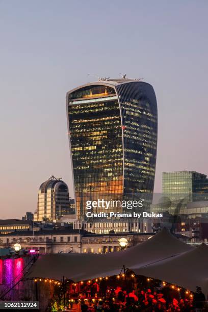 England, London, The City, City Skyline and Walkie Talkie Building