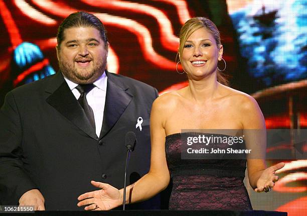 Jorge Garcia and Daisy Fuentes, presenters during 2007 NCLR ALMA Awards - Show at Pasadena Civic Center in Pasadena, California, United States.