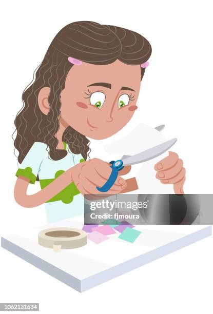 students ready to study - public library stock illustrations