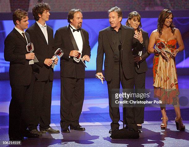 Actors Zachary Ty Bryan, Taran Noah Smith, Richard Karn, Tim Allen, Patricia Richardson and Debbe Dunning speak onstage during the 7th Annual TV Land...