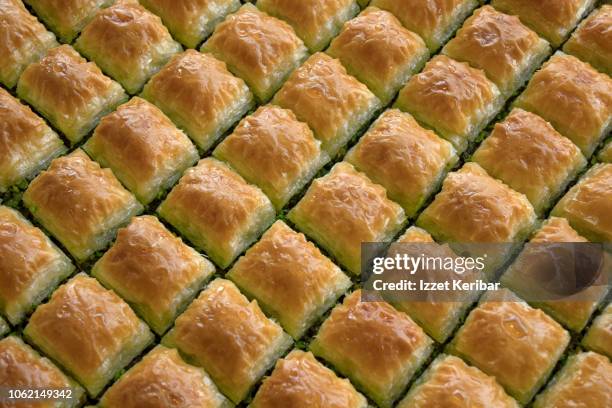 baklava plate , specialty of gaziantep, souteastern turkey - baklava stock pictures, royalty-free photos & images