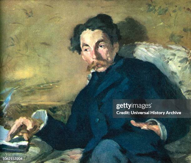 Stephane Mallarme, born ƒtienne Mallarme, 1842 - 1898 French symbolist poet and critic After a contemporary print.