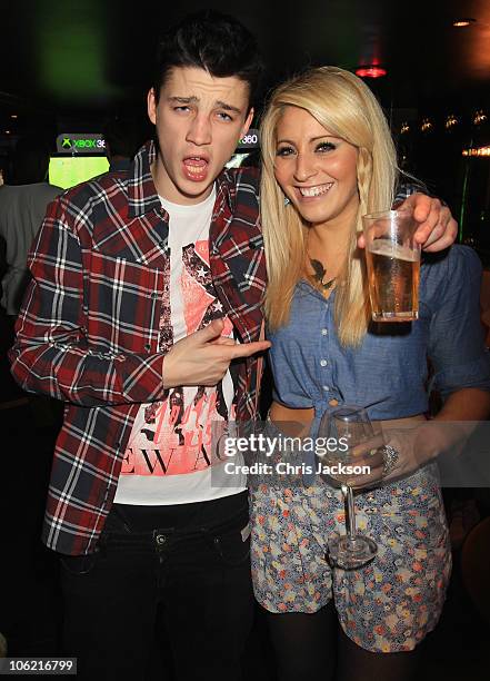 Ash Stymest poses at the Brylcreem Paste Lauch Party at Vendome on October 27, 2010 in London, England. To celebrate this season�s Ashes series and a...