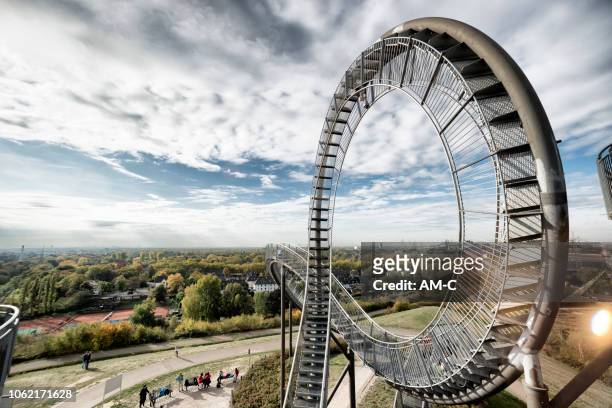 angerpark, heinrich hildebrand höhe and magic mountain , duisburg , north rhine-westphalia , germany - duisburg stock pictures, royalty-free photos & images