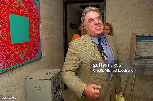 Actor Bruce McGill casts a ballot at the after party for the New York premiere of HBO Films' "Recount", at The Four Seasons Restaurant in New York...