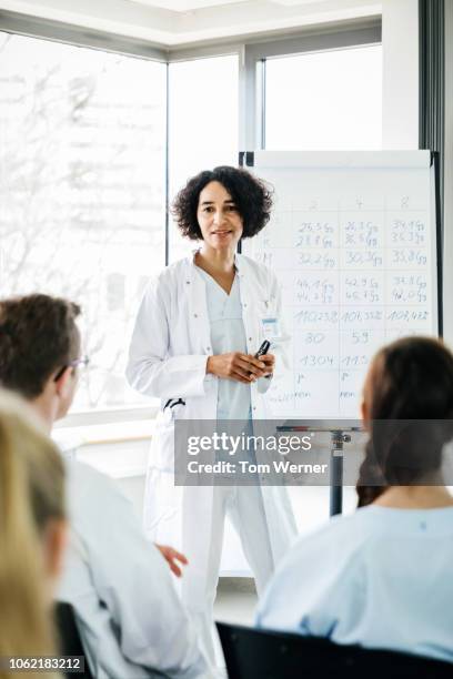 medical professional hosting seminar - event sponsor stock pictures, royalty-free photos & images