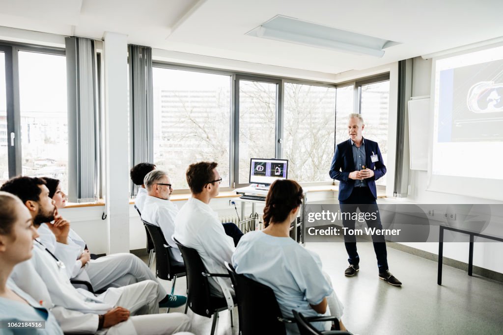 Medical Students Focussing During Seminar