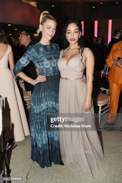 Jaime King and Jorja Smith attend the Guggenheim International Gala Dinner made possible by Dior at Solomon R. Guggenheim Museum on November 15, 2018...