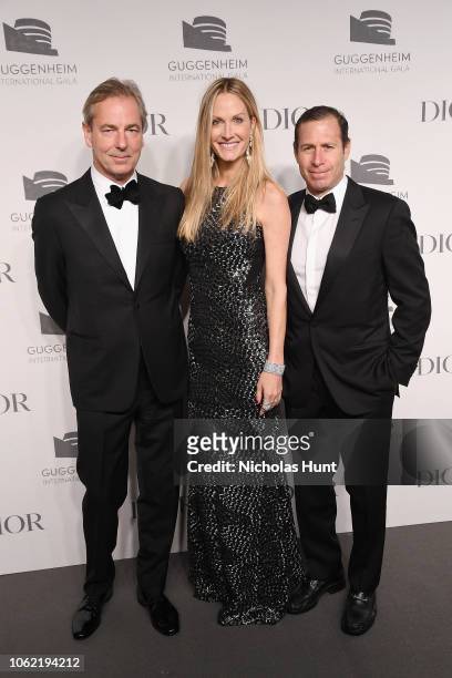 Christine Mack, Richard Mack and guest attend the Guggenheim International Gala Dinner made possible by Dior at Solomon R. Guggenheim Museum on...