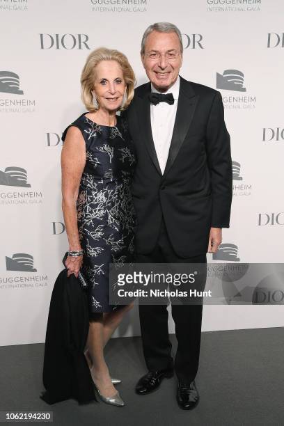Phyllis Mack and Bill Mack attend the Guggenheim International Gala Dinner made possible by Dior at Solomon R. Guggenheim Museum on November 15, 2018...
