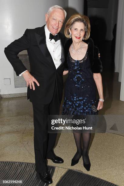 Stan Warshawsky and Sandra Warshawsky attend the Guggenheim International Gala Dinner made possible by Dior at Solomon R. Guggenheim Museum on...