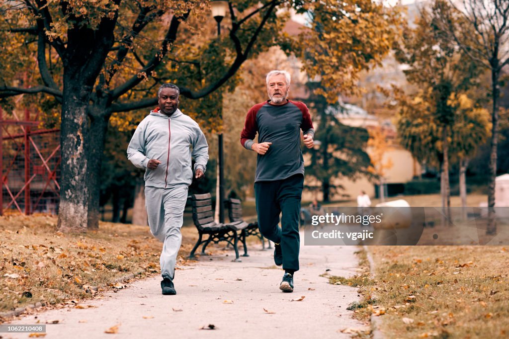 Senioren joggen