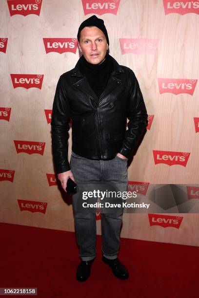 Sean Avery attends the Levi's Times Square Store Opening on November 15, 2018 in New York City.