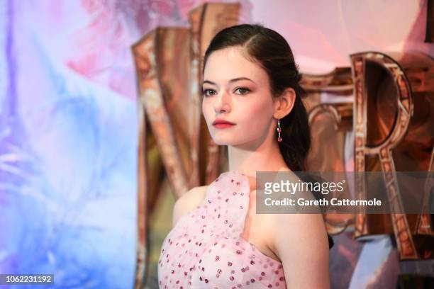 Mackenzie Foy attends the UK Premiere of Disney's 'The Nutcracker And The Four Realms' at Vue Westfield on November 01, 2018 in London, England.