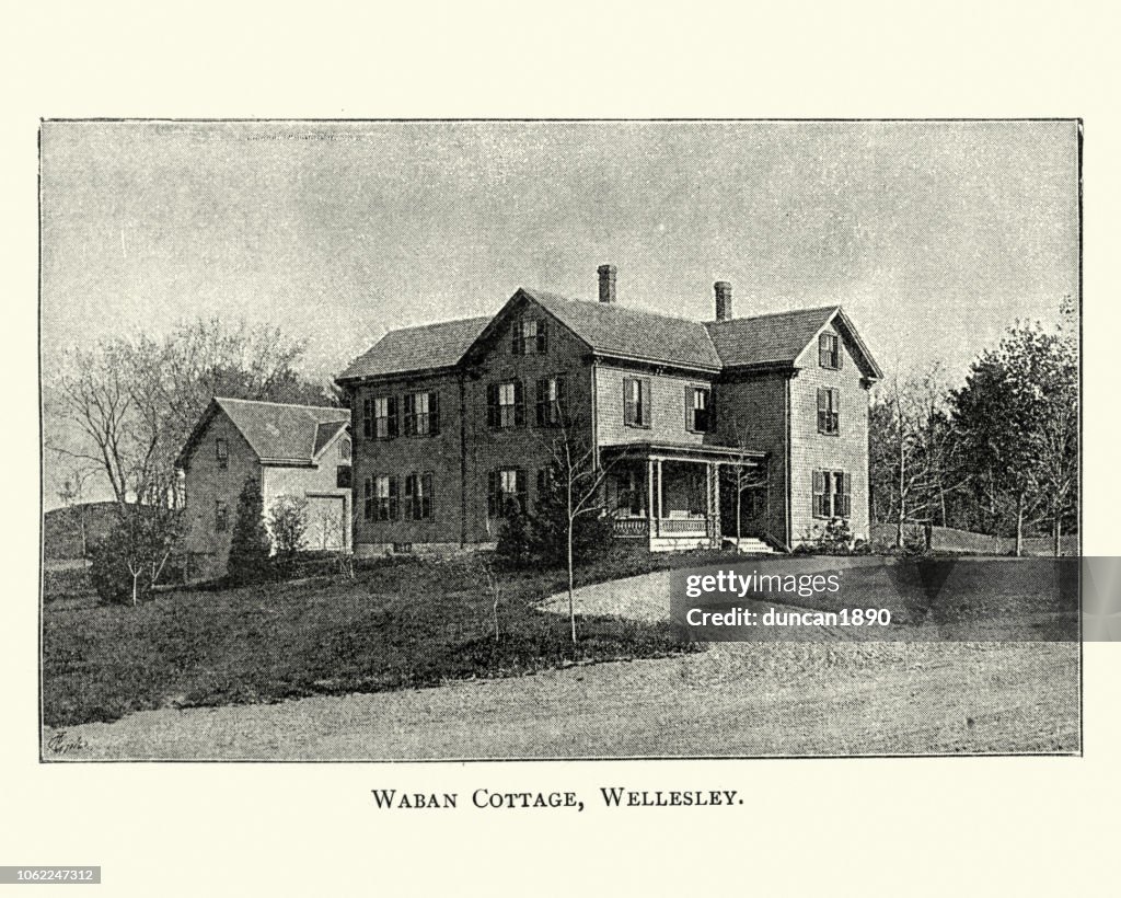 Waban cottage, Wellesley, Massachusetts, 19th Century