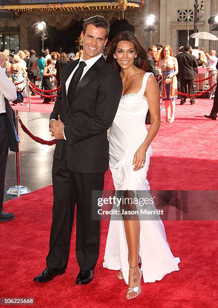 Actor Cameron Mathison and his wife Vanessa Arevalo arrive to The 35th Annual Daytime Emmy Awards at the Kodak Theatre on June 20, 2008 in Los...