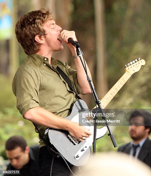 The Walkmen perform onstage during the 2008 Outside Lands Music And Arts Festival held at Golden Gate Park on August 23, 2008 in San Francisco,...