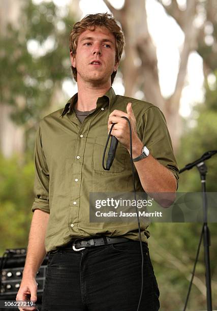 The Walkmen perform onstage during the 2008 Outside Lands Music And Arts Festival held at Golden Gate Park on August 23, 2008 in San Francisco,...