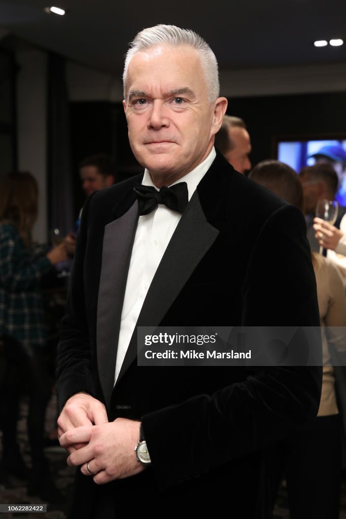 Huw Edwards attends the Swatch x Hackett new Sistem51 launch event at ...