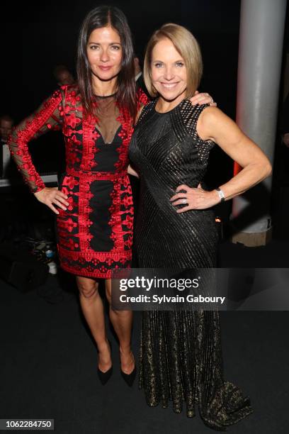 Jill Hennessy and Katie Couric attend American Museum Of Natural History's 2018 Museum Gala at American Museum of Natural History on November 15,...