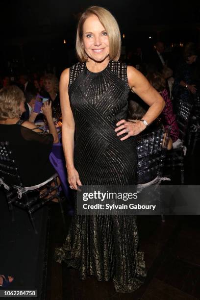 Katie Couric attends American Museum Of Natural History's 2018 Museum Gala at American Museum of Natural History on November 15, 2018 in New York...