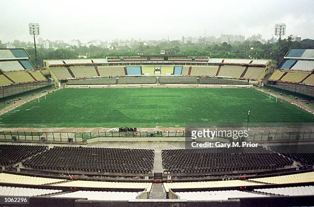 The Estadio Centenario where Australia meet Uruguay in the second leg of the World Cup Play-off in Montevideo, Uruguay. Mandatory Credit: Gary M....
