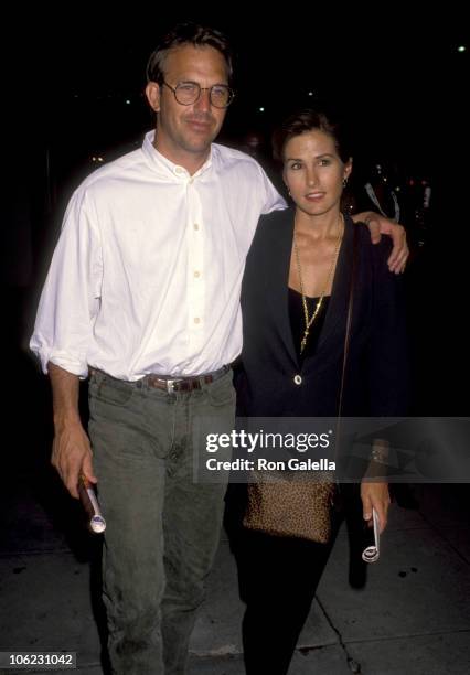 Kevin Costner and Cindy Costner during "Once On This Island" Los Angeles Premiere at Wilshire Theater in Los Angeles, California, United States.