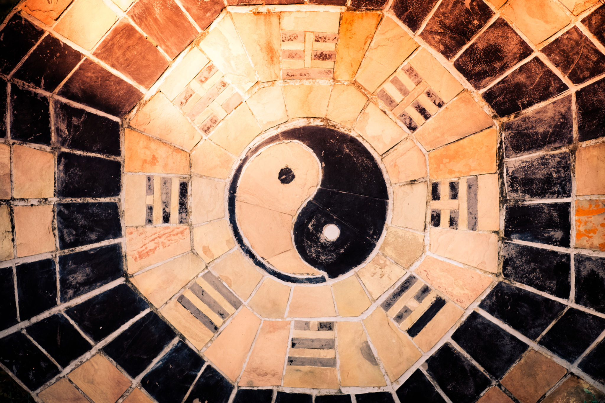 Yin yang symbol. Yin yang symbol.