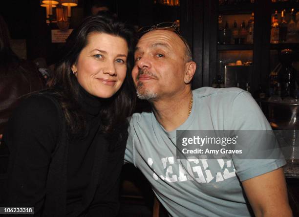 Daphne Zuniga and Joe Pantoliano during 2007 Park City - The Creative Coalition Dinner at Talisker Club in Park City, Utah, United States.