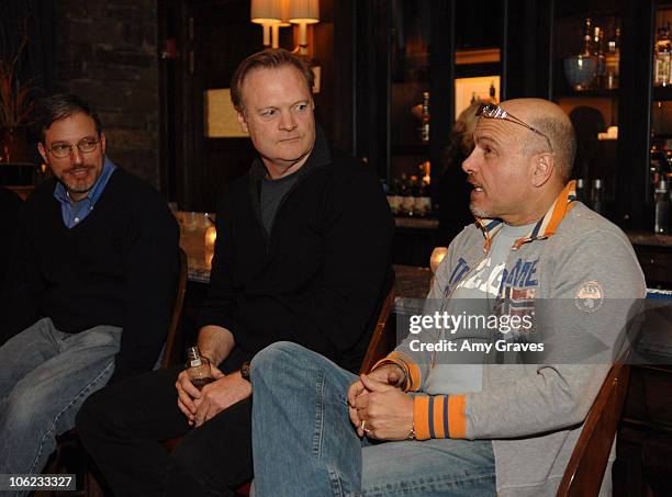 Eric Alterman, Lawrence O'Donnell and Joe Pantoliano