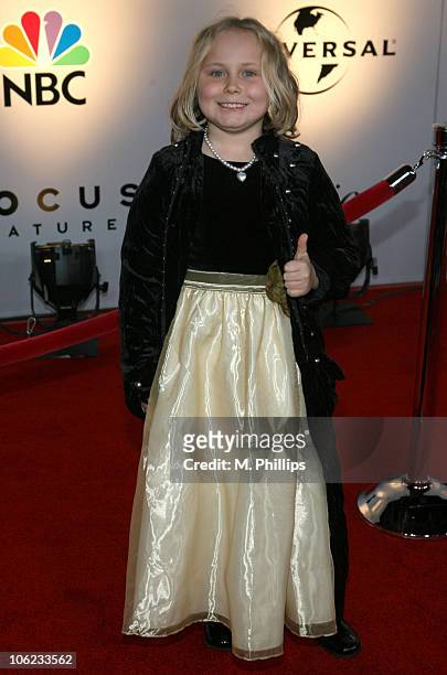 Maria Lark during Focus Features and Universal's 2007 Golden Globe After Party - Arrivals at Beverly Hilton in Los Angeles, California, United States.