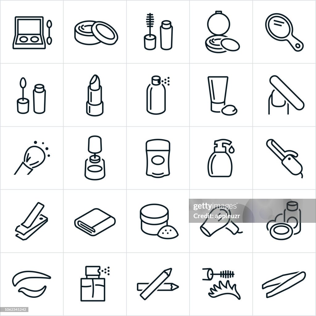 Ícones de cosméticos