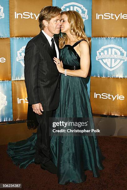 William H. Macy and Felicity Huffman during In Style & Warner Bros. Studios Host 8th Annual Golden Globe Party - Arrivals at Oasis Court - Beverly...