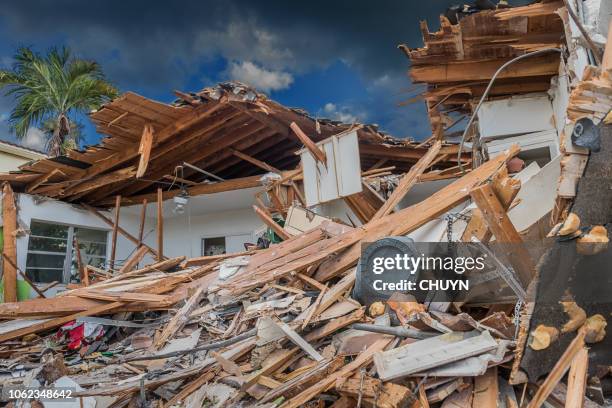 war zone - hurricane season stock pictures, royalty-free photos & images