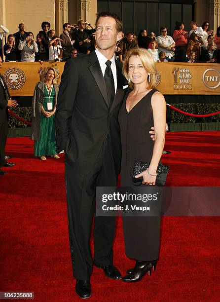 James Denton and wife Erin O'Brien during 13th Annual Screen Actors Guild Awards - Arrivals at Shrine Auditorium in Los Angeles, California, United...