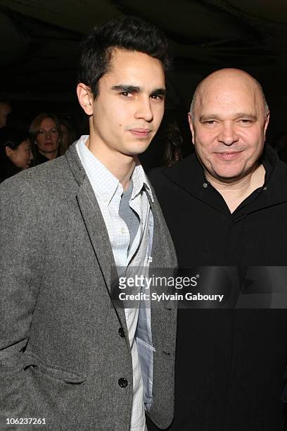 Max Minghella and Anthony Minghella during The Weinstein Company's "Breaking and Entering" New York Premiere - After Party at Hudson Hotel at 356...