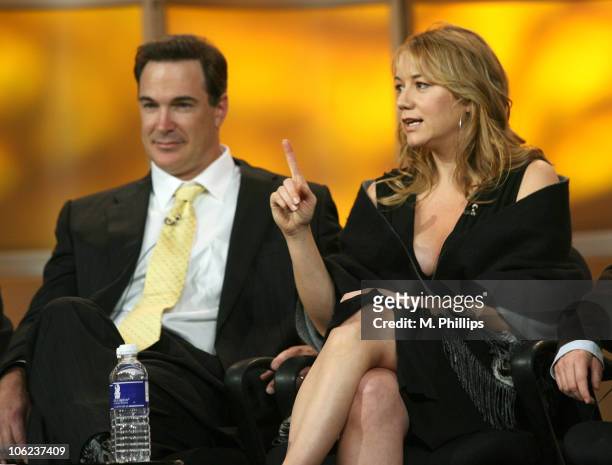 Patrick Warburton and Megyn Price of "Rules of Engagement"