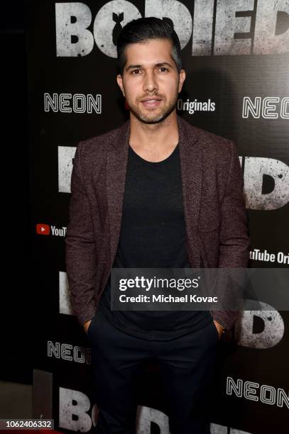 Walter Perez attends the Los Angeles Premiere For YouTube Premium And Neon's Bodied on November 01, 2018 in Hollywood, California.