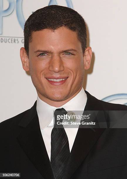 Wentworth Miller during 2007 Producers Guild Awards - Press Room at Century Plaza Hotel in Century City, California, United States.